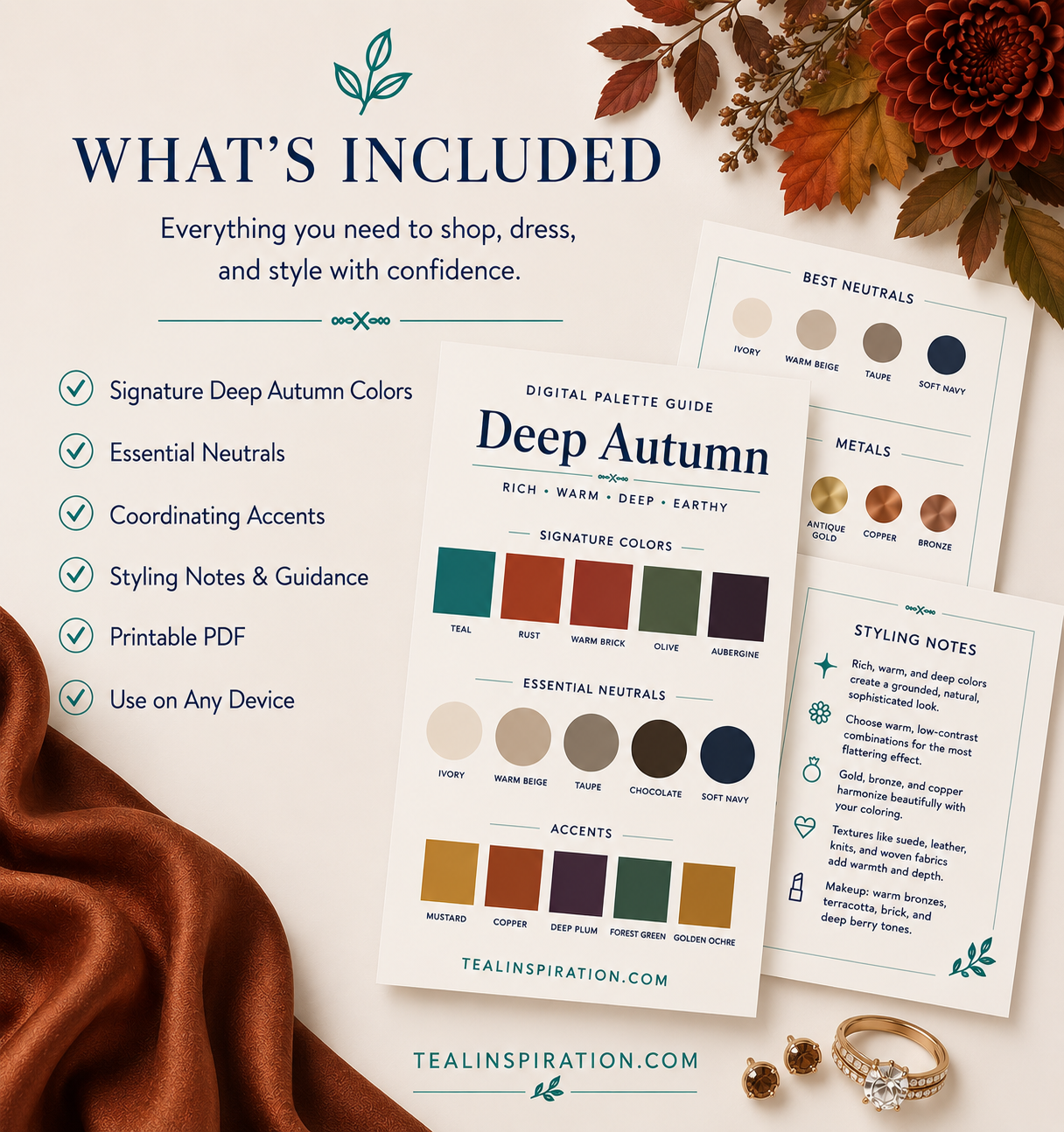 deep autumn palette