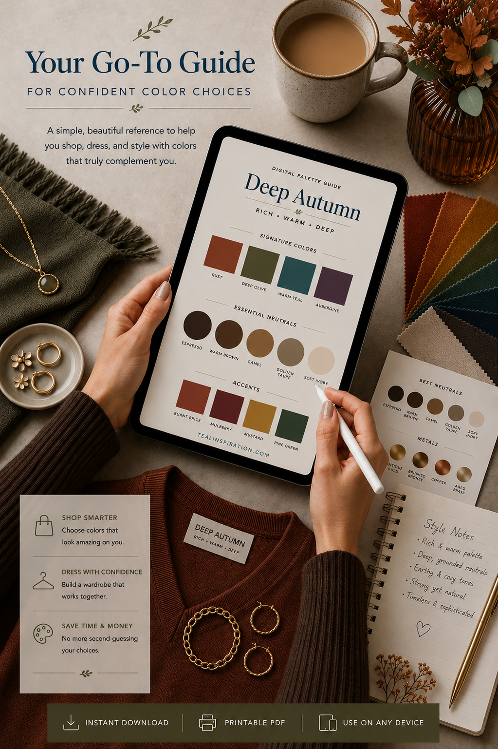 deep autumn palette