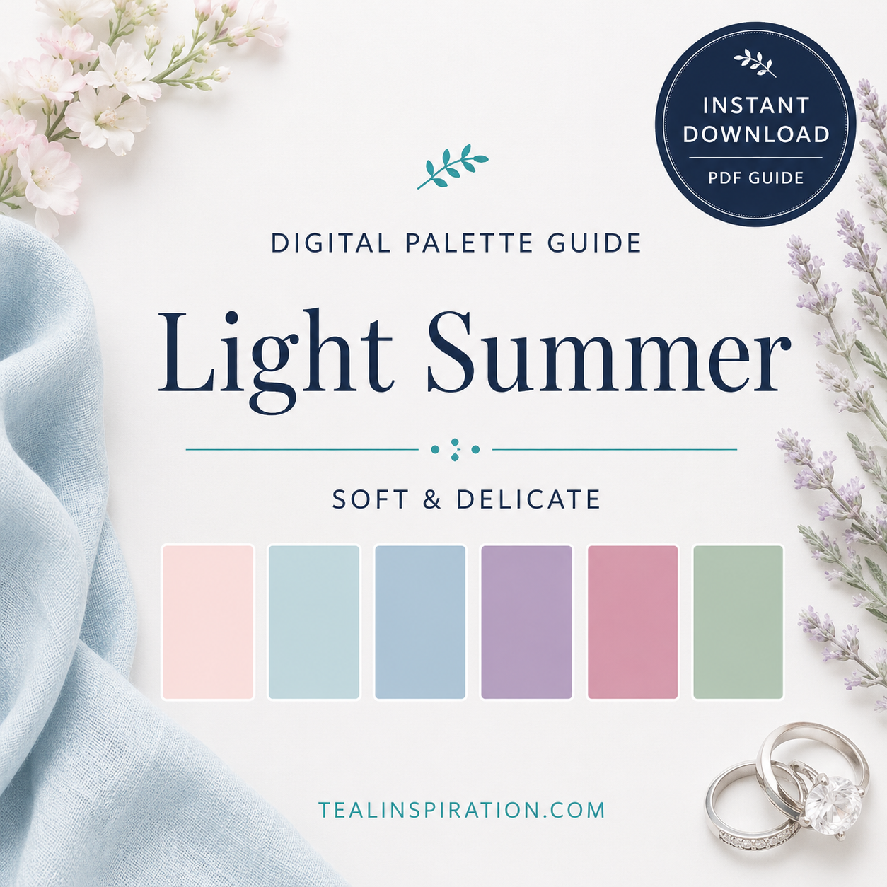 light summer color palette