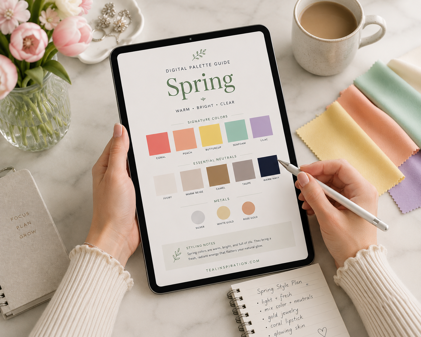spring digital palette guide