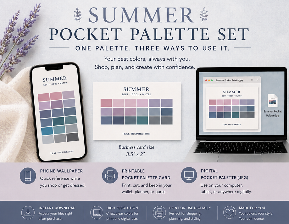 summer palette pocket bundle shopping color reference