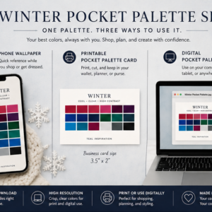 winter color palette pocket bundle shopping color reference